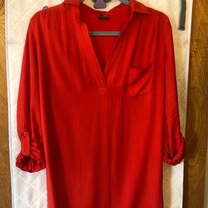 Urban O, Sparkle and Fade Oversized Shirt Dress
